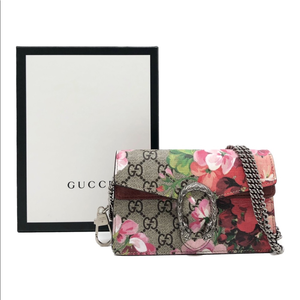 Authentic Gucci Super Mini Dionysus Blooms Bag